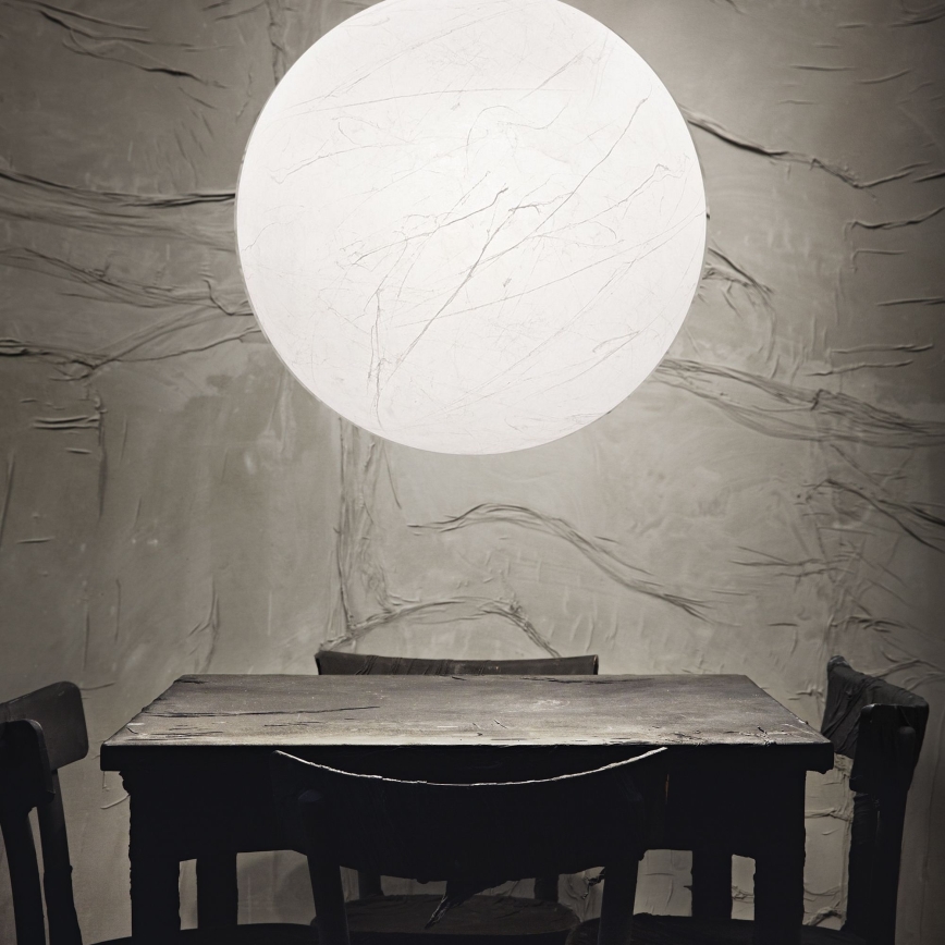 Ideal Lux - Lustra ar auklu CARTA 1xE27/60W/230V d. 60 cm balta