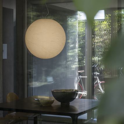 Ideal Lux - Lustra ar auklu CARTA 1xE27/60W/230V d. 60 cm balta