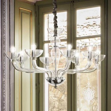 Ideal Lux – Lustra ar auklu CASANOVA 8×E14/40W/230V