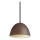 Ideal Lux - Lustra ar auklu FOLK 1xE27/60W/230V d. 18 cm brūna