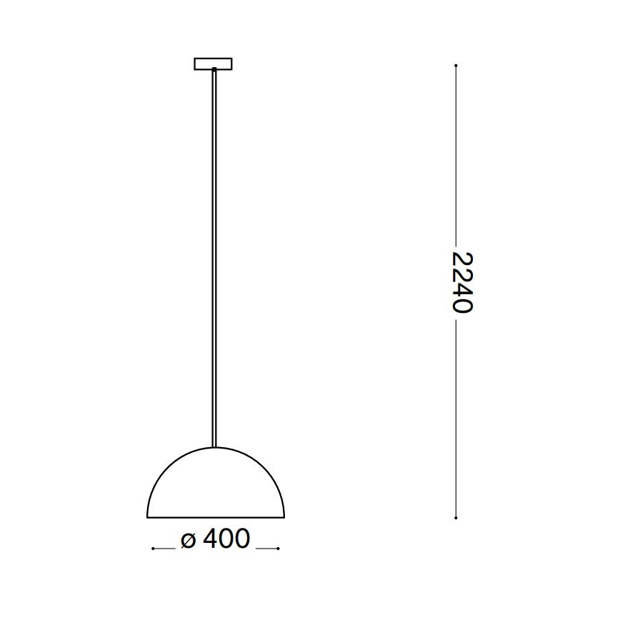 Ideal Lux - Lustra ar auklu FOLK 1xE27/60W/230V d. 40 cm brūna