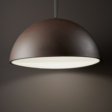 Ideal Lux - Lustra ar auklu FOLK 1xE27/60W/230V d. 50 cm brūna