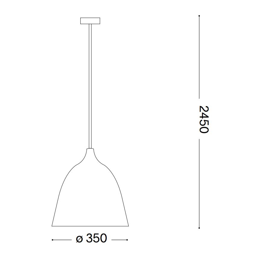 Ideal Lux - Lustra ar auklu HAUNT 1xE27/60W/230V d. 35 cm bēša