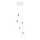 Ideal Lux - Lustra ar auklu ICE 5xE27/60W/230V d. 50 cm balta