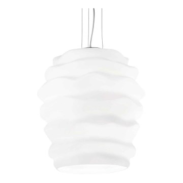 Ideal Lux - Lustra ar auklu KARMA 1xE27/60W/230V d. 38 cm balta