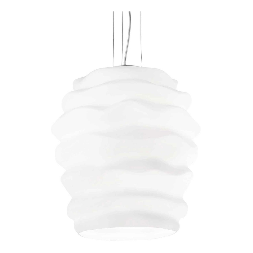 Ideal Lux - Lustra ar auklu KARMA 1xE27/60W/230V d. 38 cm balta