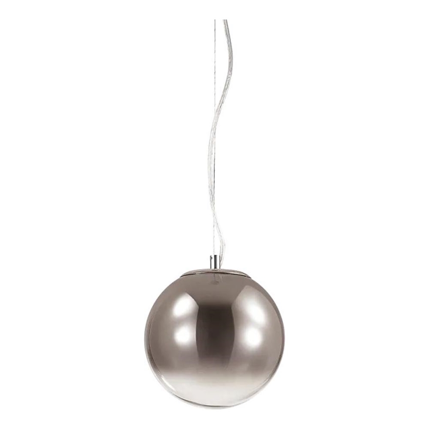 Ideal Lux - Lustra ar auklu MAPA 1xE27/42W/230V d. 20 cm pelēka/dūmakains