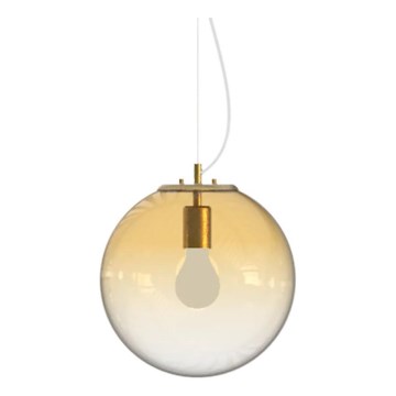 Ideal Lux - Lustra ar auklu MAPA 1xE27/42W/230V d. 30 cm zelta/dūmakains