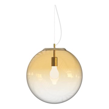 Ideal Lux - Lustra ar auklu MAPA 1xE27/42W/230V d. 40 cm zelta/dūmakains