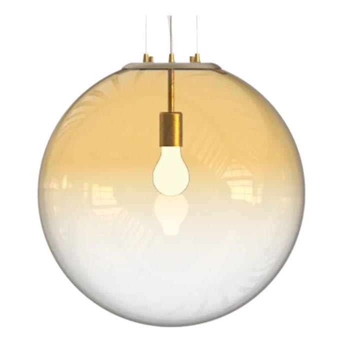 Ideal Lux - Lustra ar auklu MAPA 1xE27/42W/230V d. 50 cm zelta/dūmakains