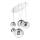 Ideal Lux - Lustra ar auklu MAPA FADE 5xE27/60W/230V spīdīgi hromēts