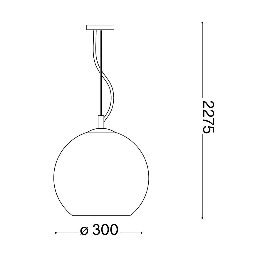 Ideal Lux - Lustra ar auklu NEMO 1xE27/42W/230V d. 30 cm bēša