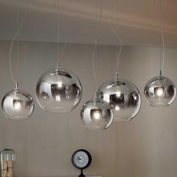 Ideal Lux - Lustra ar auklu NEMO PLUS 5xE27/42W/230V dūmakains