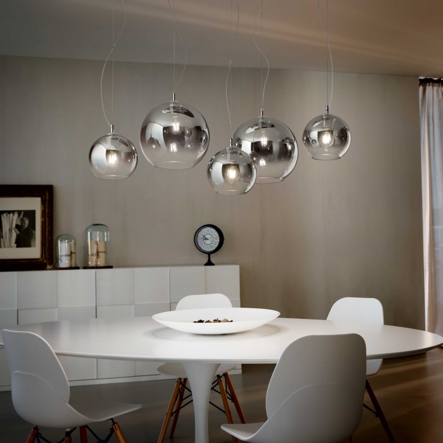 Ideal Lux - Lustra ar auklu NEMO PLUS 5xE27/42W/230V dūmakains