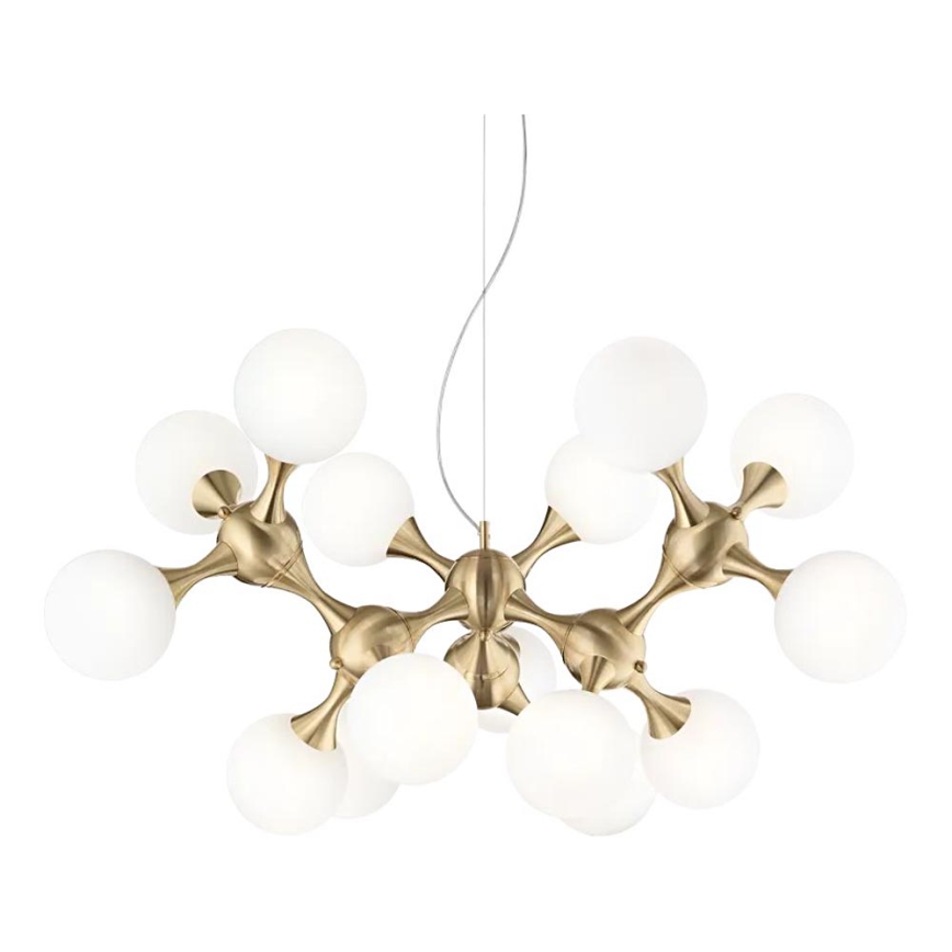 Ideal Lux - Lustra ar auklu NODI 15xE14/28W/230V misiņš