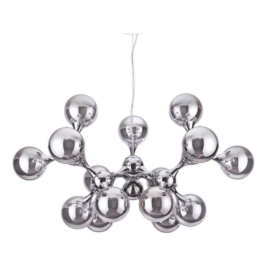 Ideal Lux - Lustra ar auklu NODI 15xE14/28W/230V spīdīgi hromēts