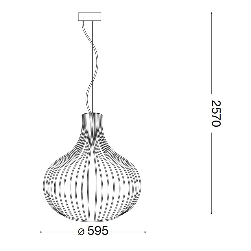 Ideal Lux - Lustra ar auklu ONION 1xE27/60W/230V d. 59,5 cm