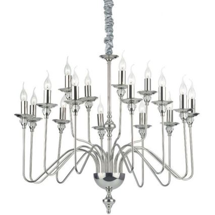 Ideal Lux - Lustra ar ķēdi ARTU 16xE14/40W/230V d. 90 cm spīdīgi hromēts