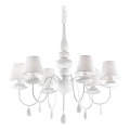 Ideal Lux - Lustra ar ķēdi BLANCHE 6xE14/40W/230V d. 75 cm balta