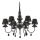 Ideal Lux - Lustra ar ķēdi BLANCHE 6xE14/4W/230V d. 75 cm melna