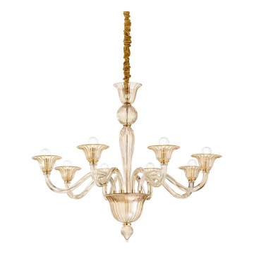Ideal Lux - Lustra ar ķēdi BRIGITTA 8xE14/40W/230V d. 89 cm misiņš