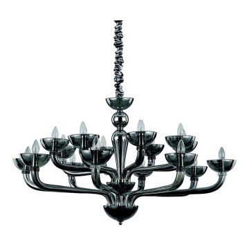 Ideal Lux - Lustra ar ķēdi CASANOVA 16xE14/40W/230V d. 120 cm pelēka
