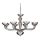 Ideal Lux - Lustra ar ķēdi CASANOVA 8xE14/40W/230V d. 88 cm pelēka