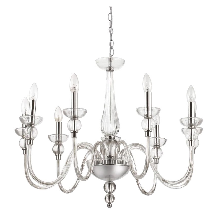 Ideal Lux - Lustra ar ķēdi DOGE 9xE14/40W/230V d. 75 cm spīdīgi hromēts