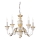 Ideal Lux - Lustra ar ķēdi FIRENZE 5xE14/40W/230V d. 55 cm balta/zelta