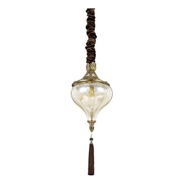 Ideal Lux - Lustra ar ķēdi HAREM 1xE27/42W/230V d. 16,5 cm misiņš