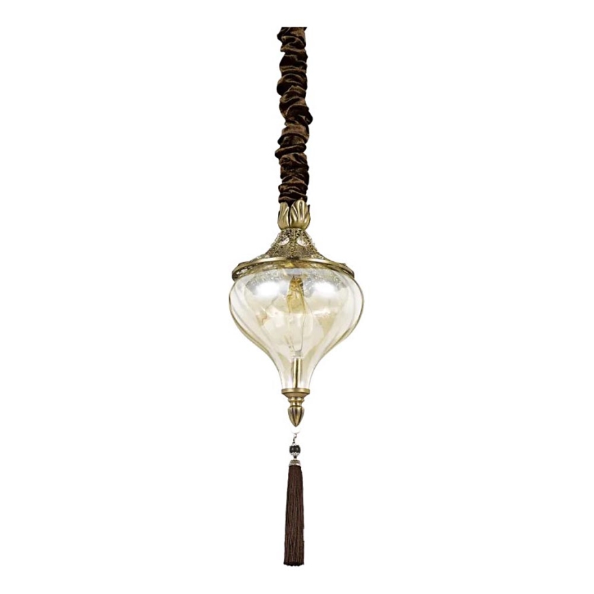 Ideal Lux - Lustra ar ķēdi HAREM 1xE27/42W/230V d. 16,5 cm misiņš