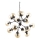Ideal Lux - Lustra ar ķēdi KEPLER 18xE27/42W/230V d. 69 cm melna/dūmakains