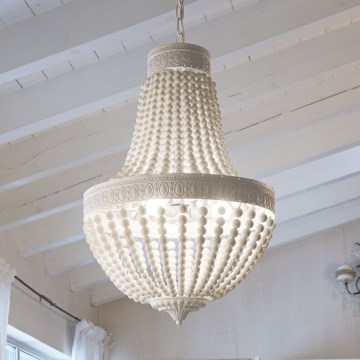 Ideal Lux - Lustra ar ķēdi MONET 5xE14/40W/230V d. 40 cm balta