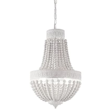 Ideal Lux - Lustra ar ķēdi MONET 6xE14/40W/230V d. 50 cm balta