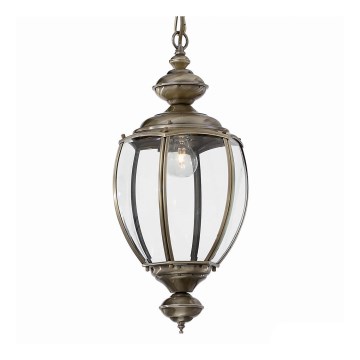 Ideal Lux - Lustra ar ķēdi NORMA 1xE27/60W/230V Ø 25 cm, bronzas krāsā
