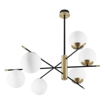 Ideal Lux - Lustra ar stieni GOURMET 6xE14/28W/230V d. 100 cm zelta