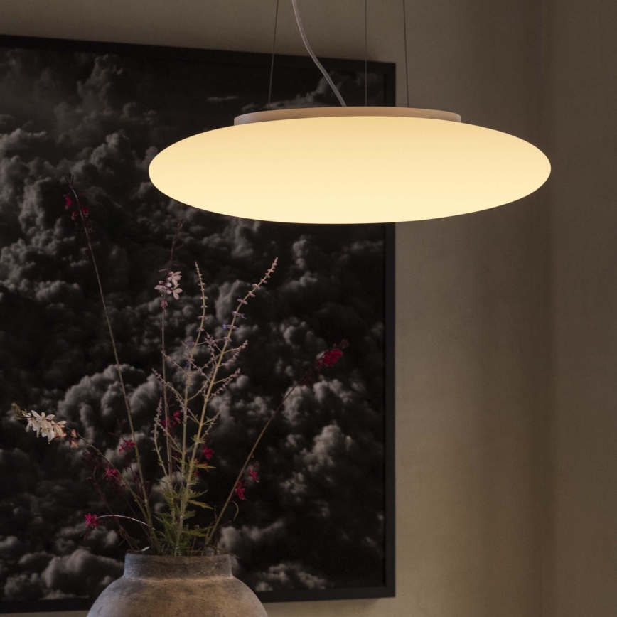 Ideal Lux - Lustra ar trosi SMARTIES 3xE27/42W/230V 50 cm balta