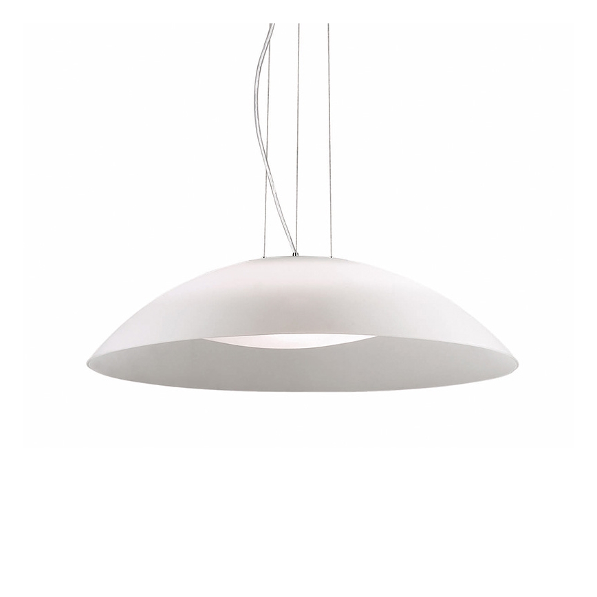 Ideal Lux - Lustra uz troses 3xE27/60W/230V diam. 64 cm balta
