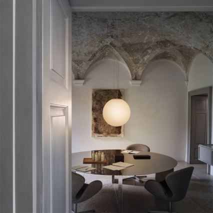 Ideal Lux - MAPA piekaramā lampa ar kabeli 1xE27/42W/230V Ø 50 cm balta