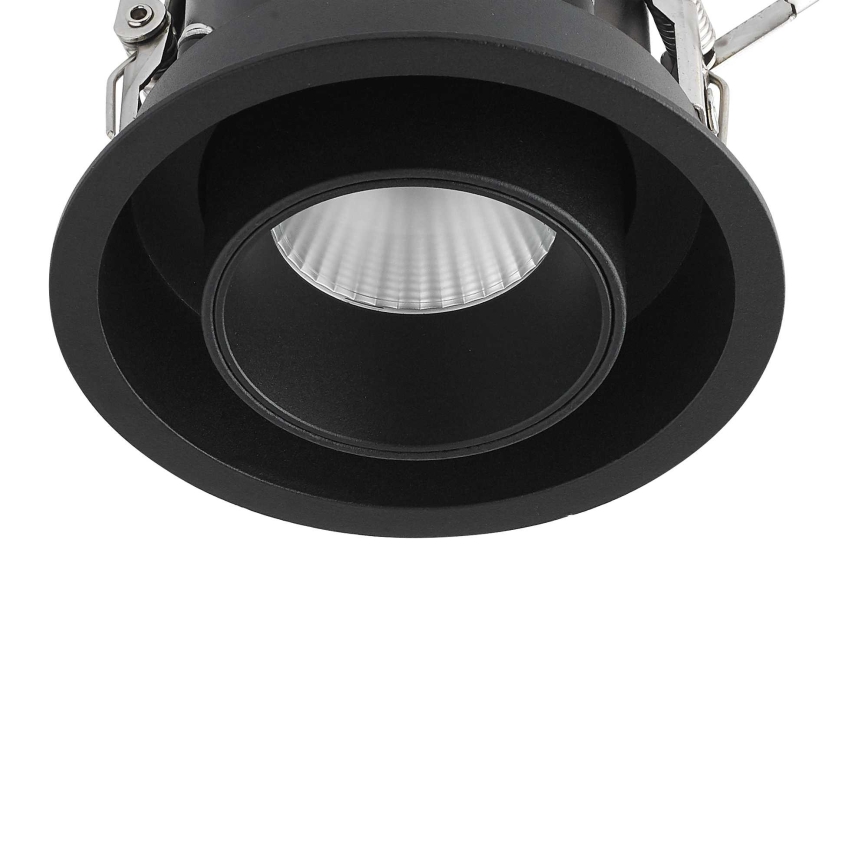 Ideal Lux - NOVA LED iebūvējamais griestu gaismeklis 12W/230V 4000K CRI 90 Ø10 cm melns