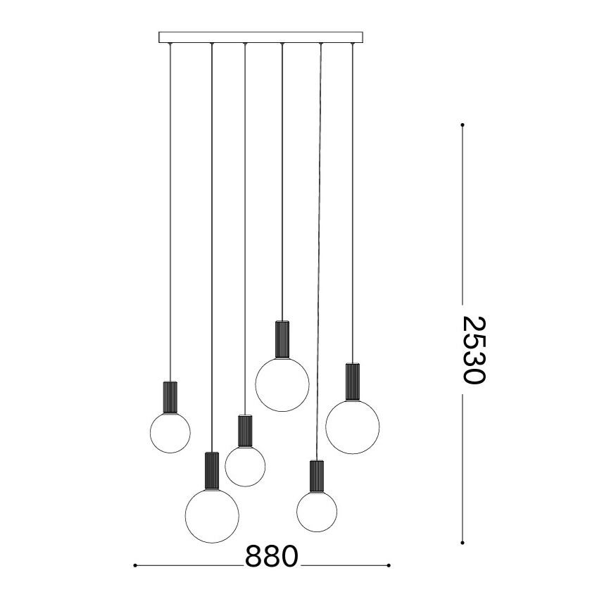 Ideal Lux - ODEON LED lustra uz troses LED/39W/230V CRI 90 bēša/balta
