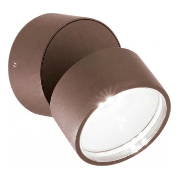 Ideal Lux - OMEGA LED āra sienas gaismeklis, 7W, 230V, CRI 90, IP54, brūns