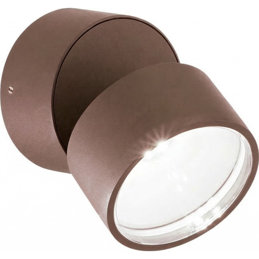 Ideal Lux - OMEGA LED āra sienas gaismeklis, 7W, 230V, CRI 90, IP54, brūns