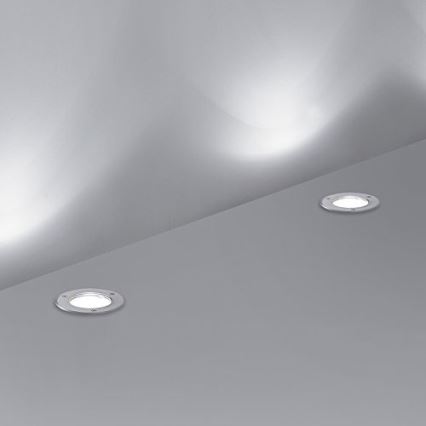 Ideal Lux - Pagalma lampa PARK 1xGU10/20W/230V IP65 matēts hroms