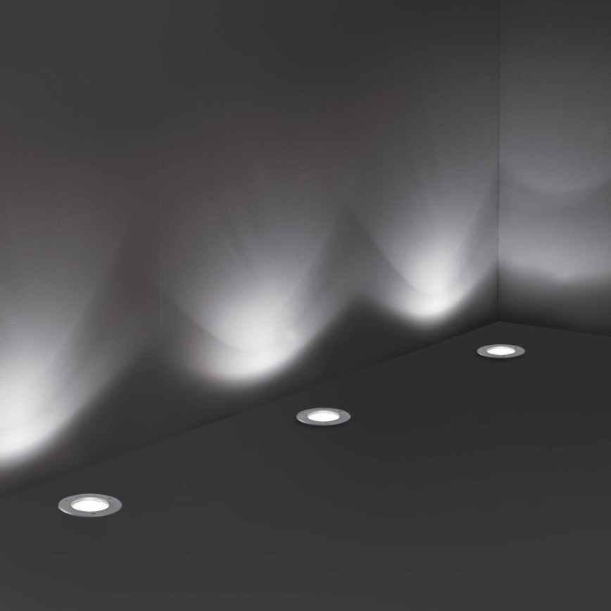 Ideal Lux - Pagalma lampa PARK 1xGU10/20W/230V IP65 matēts hroms