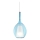 Ideal Lux - Pakaramais gaismeklis uz kabeļa KALIQUE 1xE27/42W/230V Ø 18 cm dūmaini zils