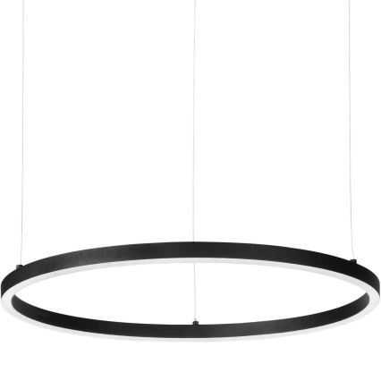 Ideal Lux - Regulējamā LED lustra uz stieples ORACLE SLIM LED/42W/230V 3000K CRI 90, Ø 90 cm, melna