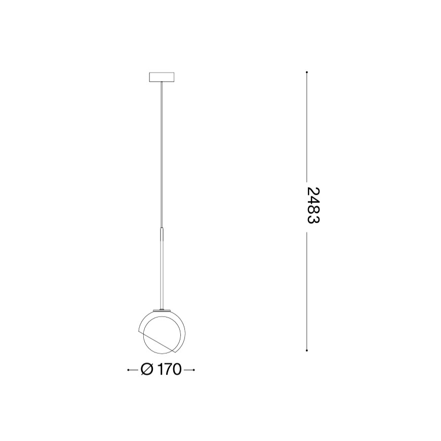 Ideal Lux - Pakarināmais gaismeklis BLOOM uz kabeļa 1xE27/42W/230V Ø 17 cm zelta/dūmakaini bēšs