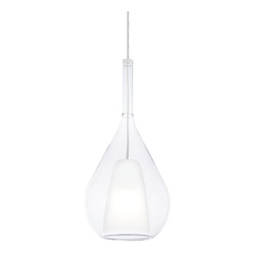 Ideal Lux - Piekaramā lampa ar vadu KALIQUE 1xE27/42W/230V Ø 18 cm caurspīdīga