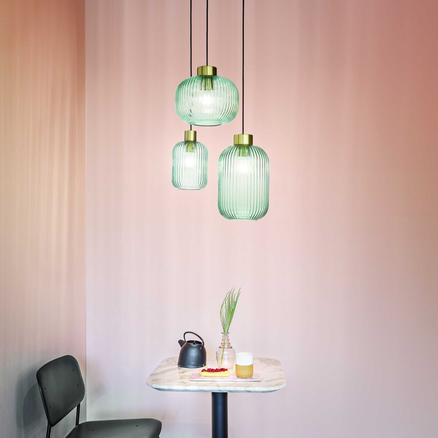 Ideal Lux - Piekaramā lampa ar vadu MINT 1xE27/60W/230V Ø 14 cm zaļa